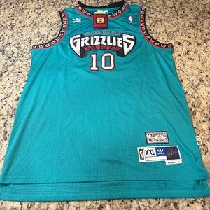 Adidas Teal Vancouver Grizzlies Bibby #10 Jersey